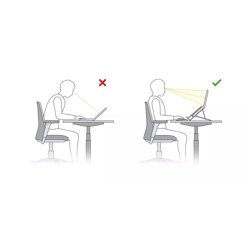 Laptopstandaard BakkerElkhuizen Ergo-Top 320 Circular