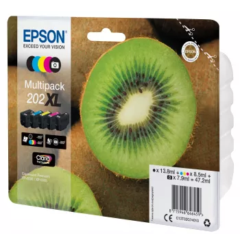 Epson Kiwi multipack 5 kleuren 202XL Claria Premium inkt