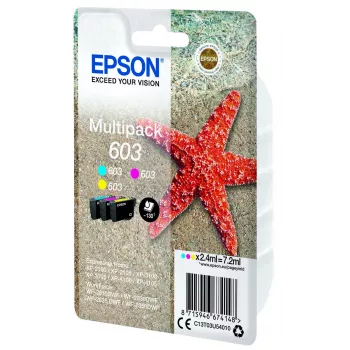 Inktpatroon Epson C13T03U54020 — origineel standaardopbrengst, cyaan/magenta/geel, 2,4 ml, 130 pagina's, 1 stuk