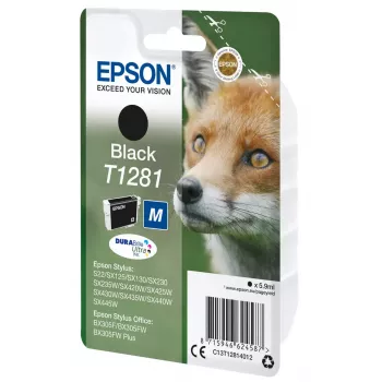Epson T1281 Fox singlepack inktpatroon zwart