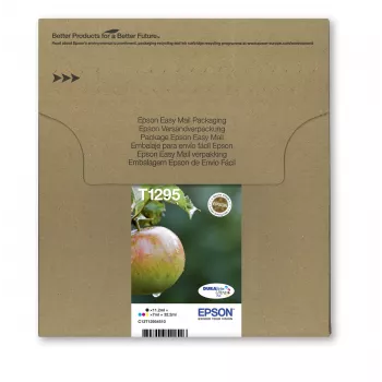 Epson Apple multipack 4 kleuren T129 EasyMail, zwart, cyaan, magenta, geel, 11,2 ml, 7 ml, 1 stuk, multipack