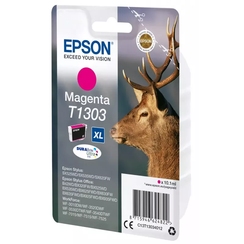 Epson Stag singlepack magenta T1303 DURABrite Ultra inkt