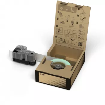 Epson C53S666003 etikettenband zwart op wit