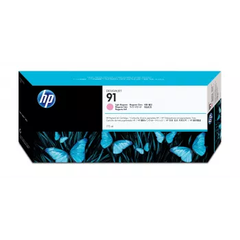 HP 91 775 ml lichtmagenta DesignJet pigment-inktpatroon, HP DesignJet Z6100 printerserie, thermische inkjet, magenta, 324 mm, 120 mm, 64 mm
