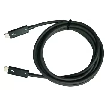 QNAP CAB-TBT315M-40G Thunderbolt-kabel 1,5 m 40 Gbit/s zwart