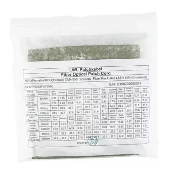 Glasvezelkabel MPO BlueOptics CBL-MPO12-OM4-20M-BO 20m OM4