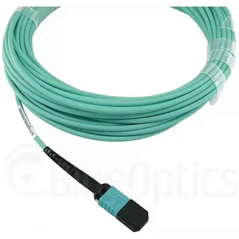 BlueOptics CBL-MTP12-OM3-10M-BO multimode glasvezel-trunkkabel, MTP/UPC naar MTP/UPC, OM3, 10 m, aqua