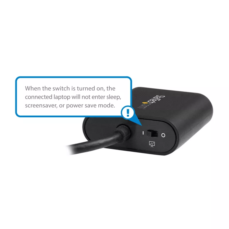 StarTech.com USB-C naar VGA-adapter - met presentatiemodus-schakelaar - 1920x1200