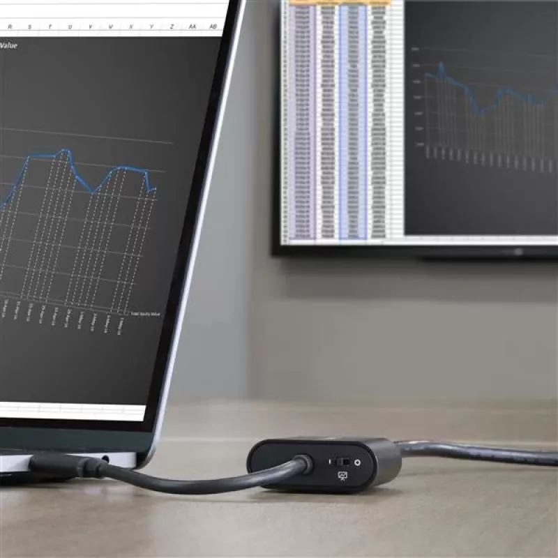 StarTech.com USB-C naar VGA-adapter - met presentatiemodus-schakelaar - 1920x1200