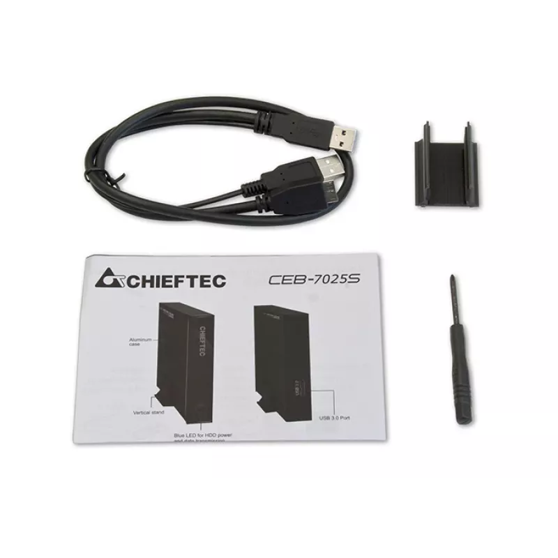 Chieftec CEB-7025S geheugenbehuizing HDD/SSD-behuizing 2,5 inch