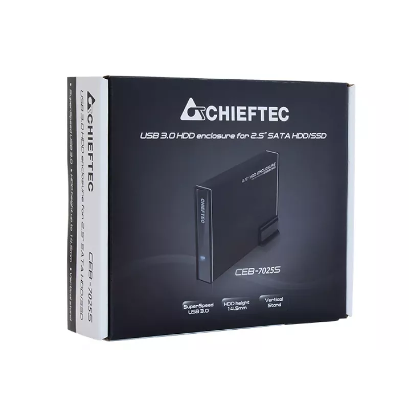 Chieftec CEB-7025S geheugenbehuizing HDD/SSD-behuizing 2,5 inch