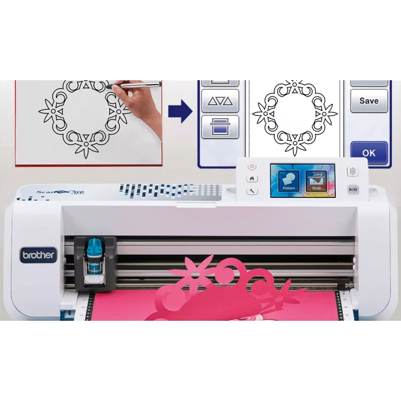 Elektronische Brother ScanNCut CM750 snijbreedte 29,7 cm LCD-display