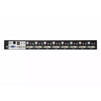 ATEN 8-poorts USB DVI Dual-Link KVM-switch met audio