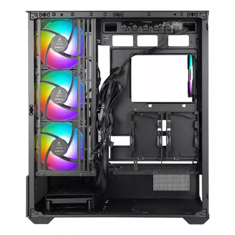 PC-behuizing Azza Tiara midi tower zwart