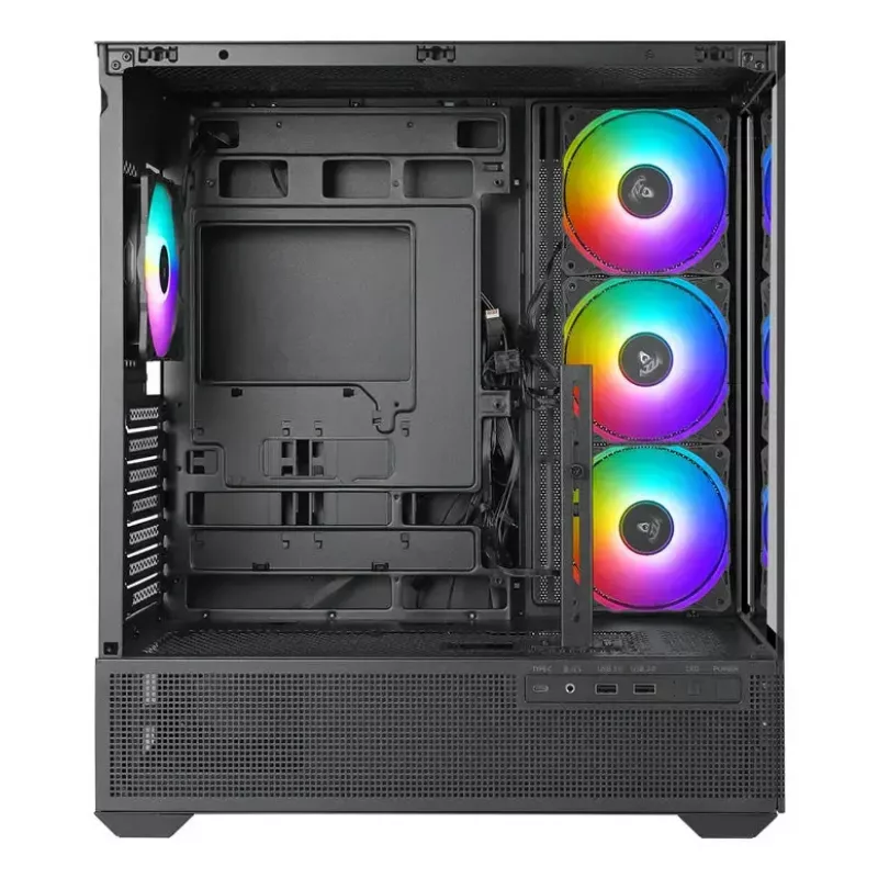 PC-behuizing Azza Tiara midi tower zwart