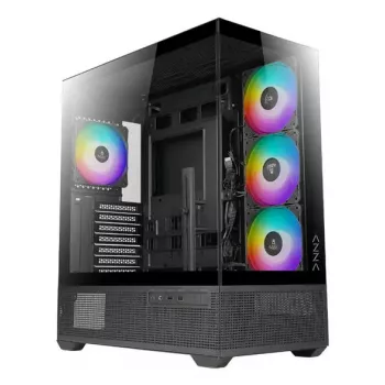 PC-behuizing Azza Tiara midi tower zwart