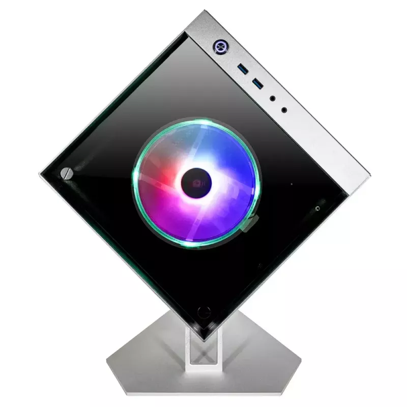 PC-behuizing Azza CUBE MINI 805 cube zilver