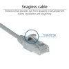 ACT grijs 0,5 meter LSZH U/UTP CAT6 datacenter slimline patchkabel snagless met RJ45-stekkers