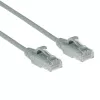 ACT Grijs 0,25 meter LSZH U/UTP CAT6 datacenter slimline patchkabel snagless met RJ45-stekkers