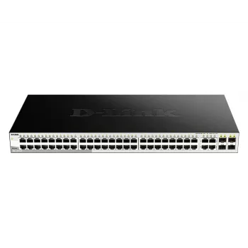 D-Link 52-poorts Gigabit Smart Managed switch inclusief 4 x 100/1000Mbps combo-poorten