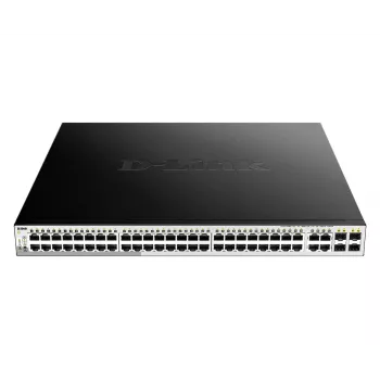 D-Link 52-poorts PoE Gigabit Smart Managed switch incl. 4 x 100/1000Mbps combo-poorten
