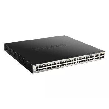 D-Link 52-poorts PoE Gigabit Smart Managed switch incl. 4 x 100/1000Mbps combo-poorten