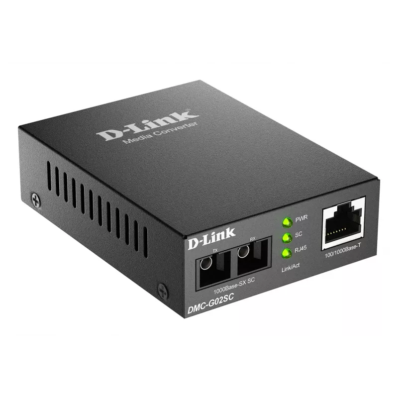 D-Link 100/1000Base-T naar 1000Base-SX SC multimode mediaconverter (550 m)