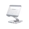 Conceptronic DONN26G, zilver, tablet, multimediastandaard, aluminium, 100 W, MicroSD (TransFlash), SD, SDHC, SDXC