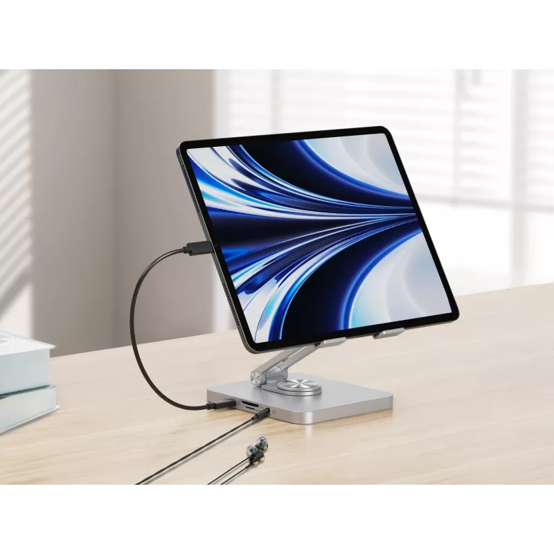 Conceptronic DONN26G, zilver, tablet, multimediastandaard, aluminium, 100 W, MicroSD (TransFlash), SD, SDHC, SDXC