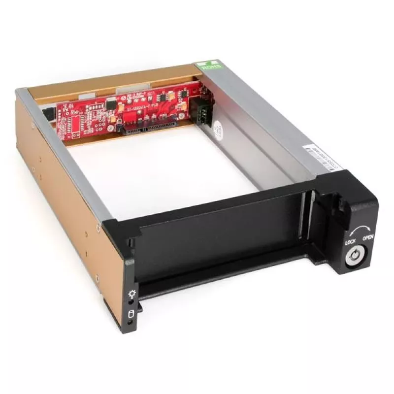 StarTech.com zwart aluminium 5,25 inch betrouwbare SATA-harde-schijfwisselbehuizing