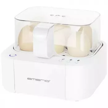 Eierkoker Emerio EB-115560.12 — capaciteit 6 eieren, witte behuizing, controlelampje, gewicht 1,01 kg