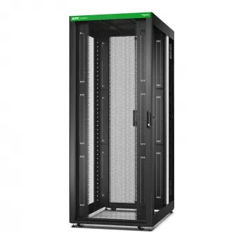 APC Easy Rack, 42U, zwart, met dak, wielen, voeten, 4 beugels en bodem, zonder zijwanden, 1991H x 800B x 1200T mm