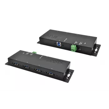 EXSYS EX-1183HMVS-2 USB-hub 3.2 Gen 1 Type-B 5000 Mbit/s zwart