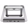 Laptopstandaard EXSYS EX-1223HM zilver USB 3.2 Gen 1 100W