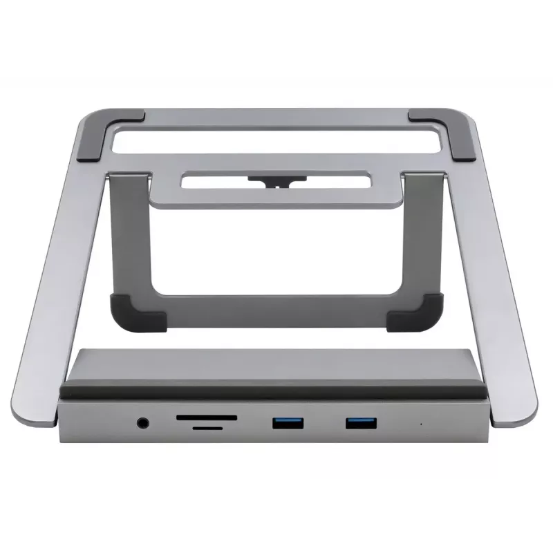 Laptopstandaard EXSYS EX-1223HM zilver USB 3.2 Gen 1 100W