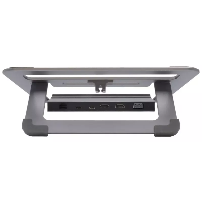 Laptopstandaard EXSYS EX-1223HM zilver USB 3.2 Gen 1 100W