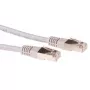 ACT grijs 1 meter LSZH SFTP CAT6-patchkabel met RJ45-stekkers