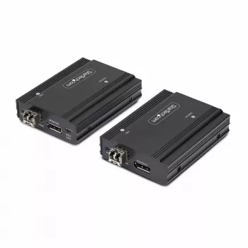 StarTech.com DisplayPort KVM-extender via glasvezel, 4K 60Hz, console-extenderkit, tot 300 m (multimode) met vooraf geïnstalleerde SFP+-modules, 3x USB HID