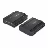 StarTech.com DisplayPort KVM-extender via glasvezel, 4K 60Hz, console-extenderkit, tot 300 m (multimode) met vooraf geïnstalleerde SFP+-modules, 3x USB HID