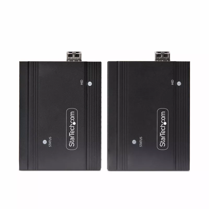 StarTech.com DisplayPort KVM-extender via glasvezel, 4K 60Hz, console-extenderkit, tot 300 m (multimode) met vooraf geïnstalleerde SFP+-modules, 3x USB HID