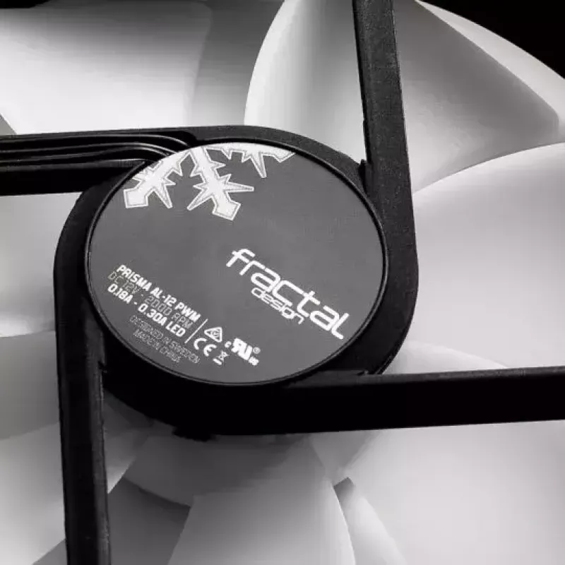 Ventilator Fractal Design Prisma AL-12 12 cm zwart wit