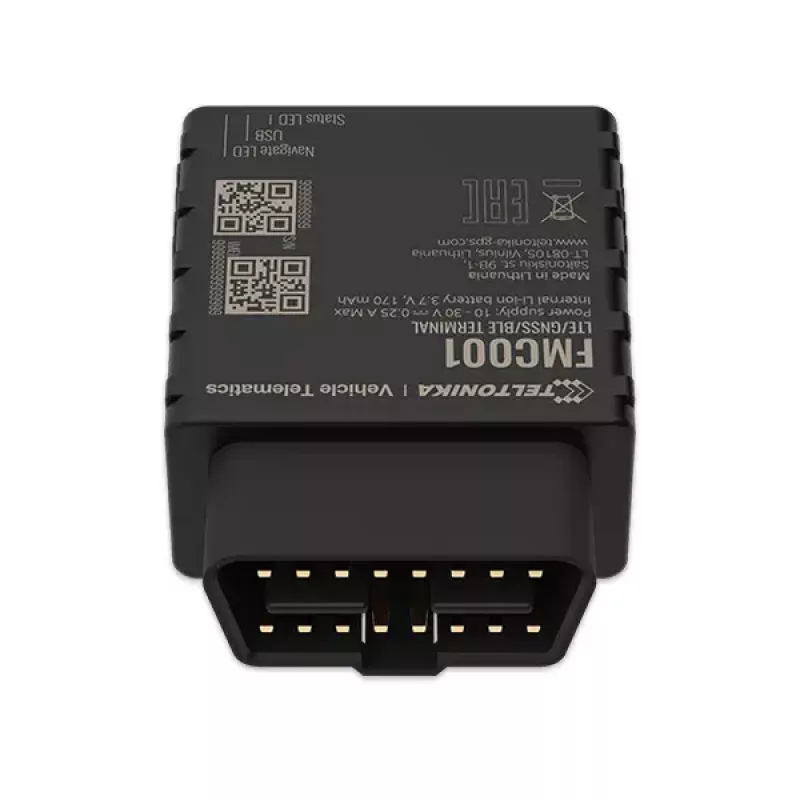 GPS-tracker Teltonika FMC001 auto zwart 53g