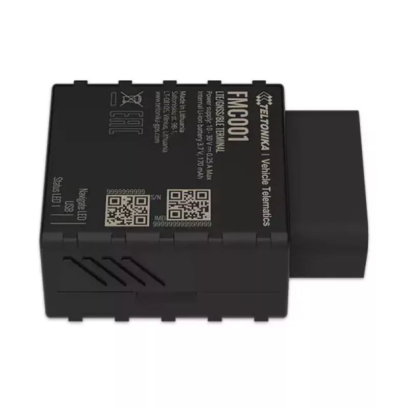 GPS-tracker Teltonika FMC001 auto zwart 53g