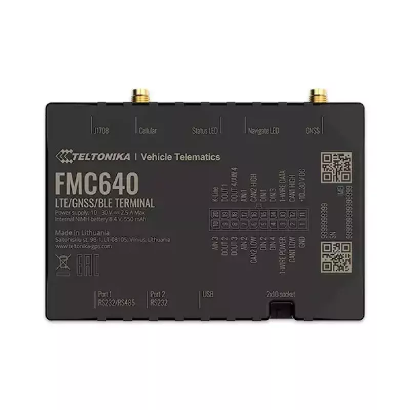 GPS-tracker Teltonika FMC640 auto zwart