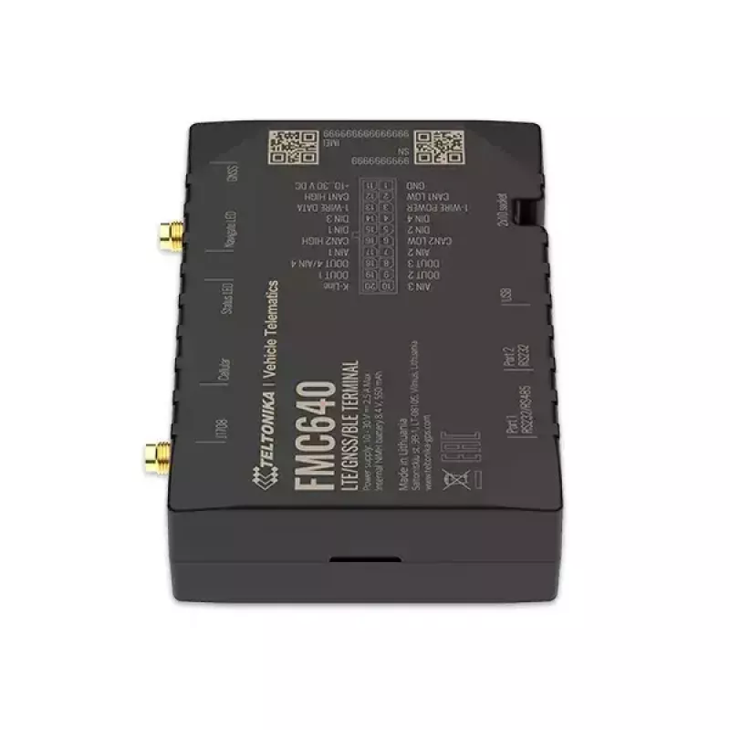 GPS-tracker Teltonika FMC640 auto zwart