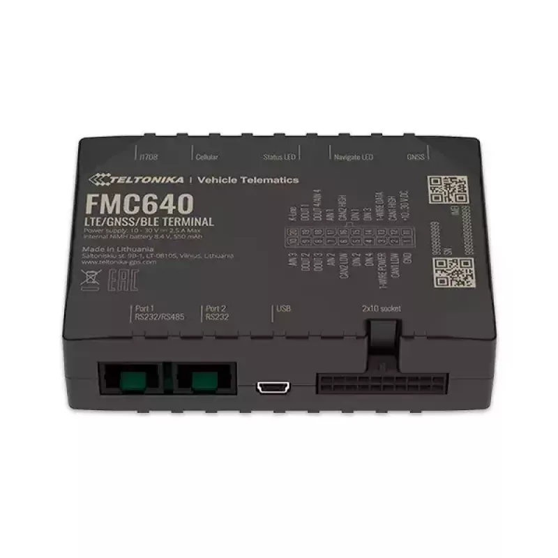 GPS-tracker Teltonika FMC640 auto zwart