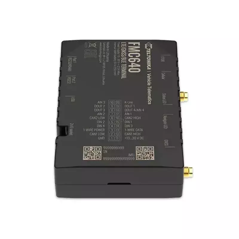 GPS-tracker Teltonika FMC640 auto zwart