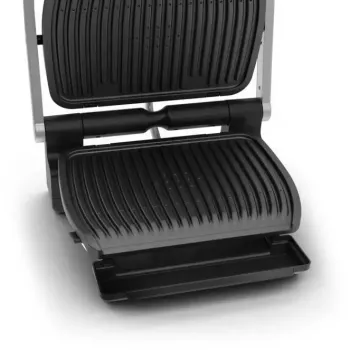 Contactgrill Tefal GC707D 2000W zwart roestvrijstaal rechthoekig