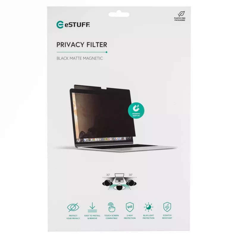 eSTUFF GLBMMB15-23 display-privacyfilter 38,9 cm (15,3 inch) frameloze display-privacyfilter voor laptops
