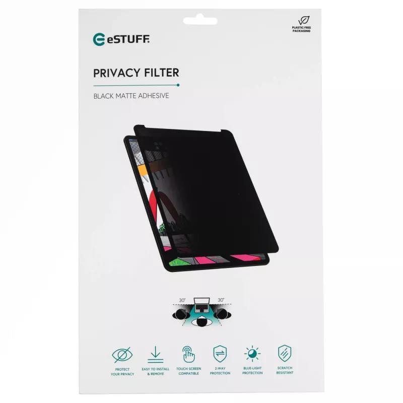 eSTUFF GLBW10247171 display-privacyfilter 25,9 cm (10,2 inch) tablet frameloze display-privacyfilter